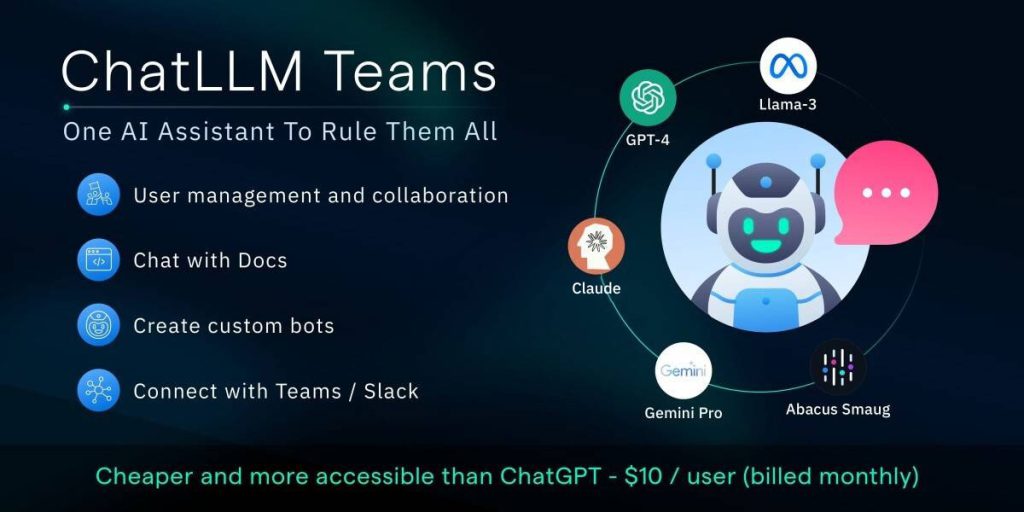 Abacus.AI ChatLLM website screenshot