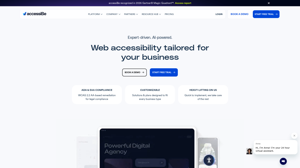 accessiBe website screenshot