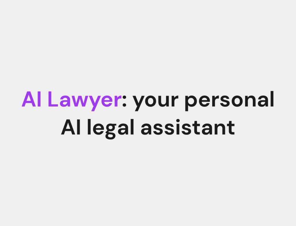 AI Lawyer website screenshot