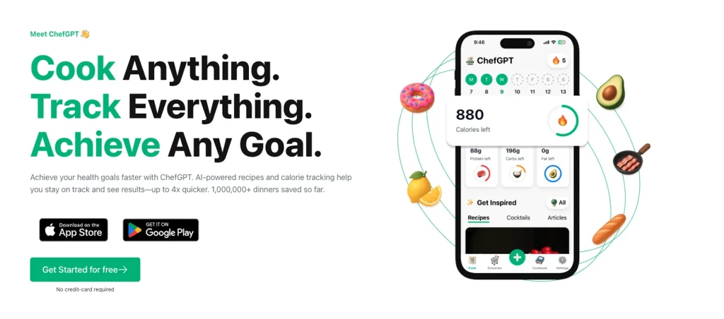 ChefGPT website screenshot