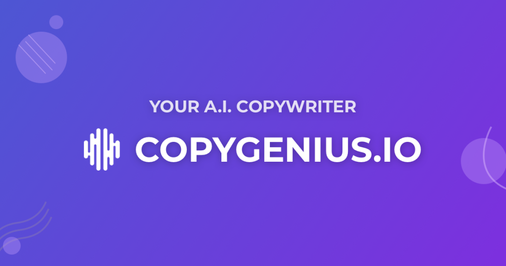 CopyGenius website screenshot