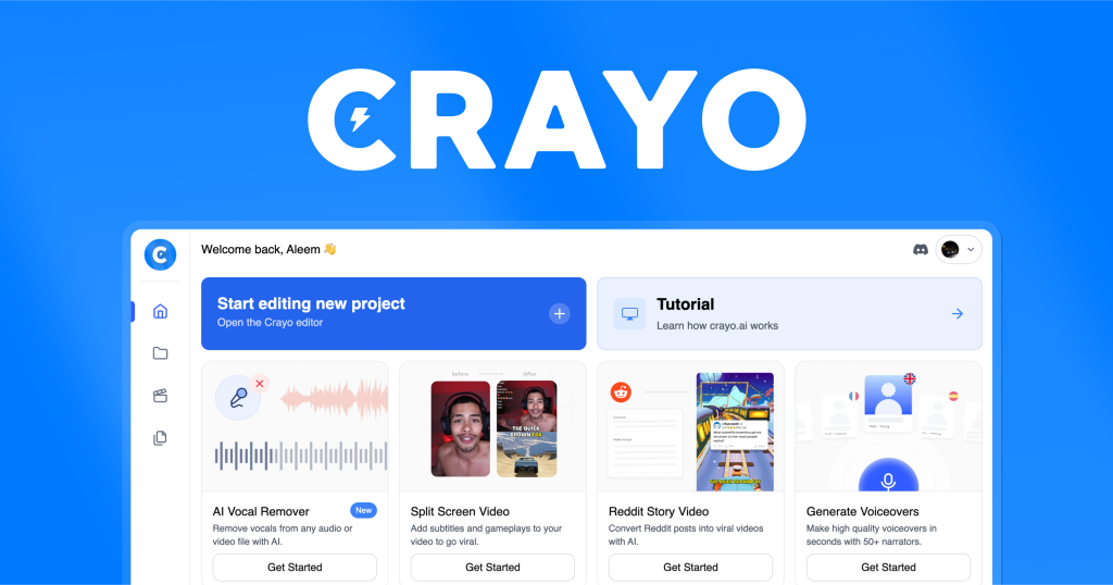 Crayo website screenshot