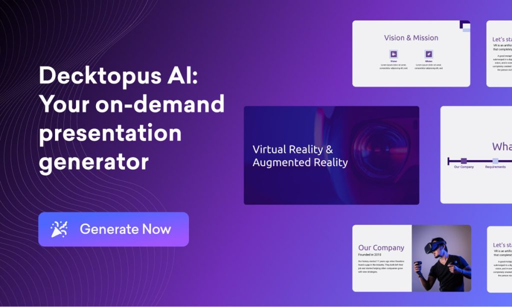 Decktopus AI website screenshot