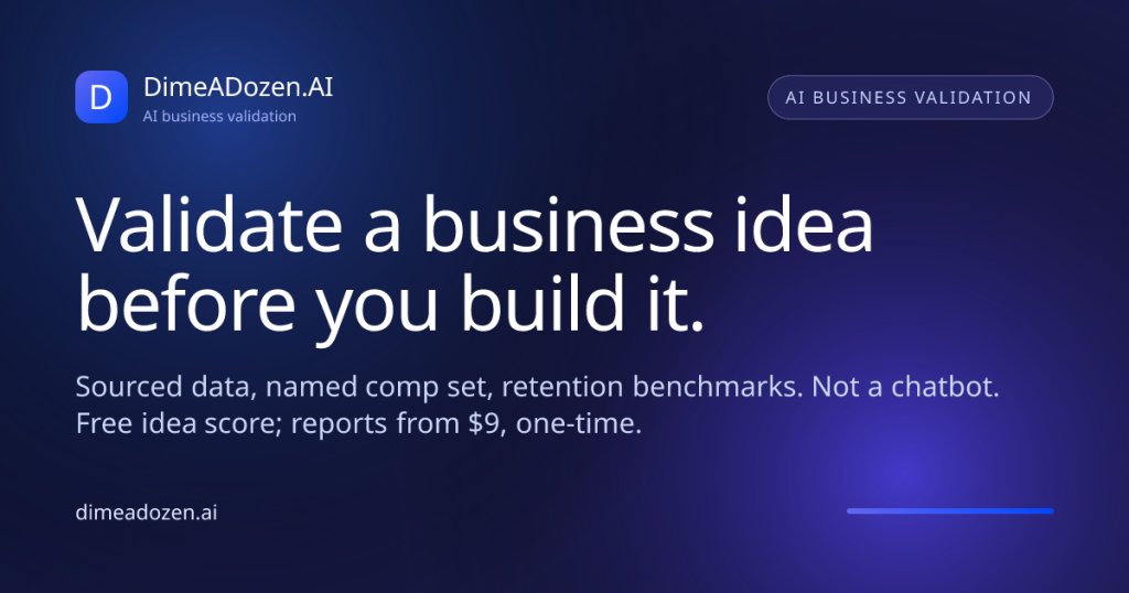 DimeADozen.AI website screenshot
