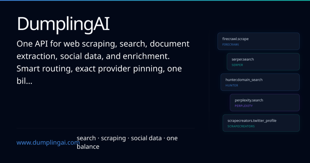 DumplingAI website screenshot