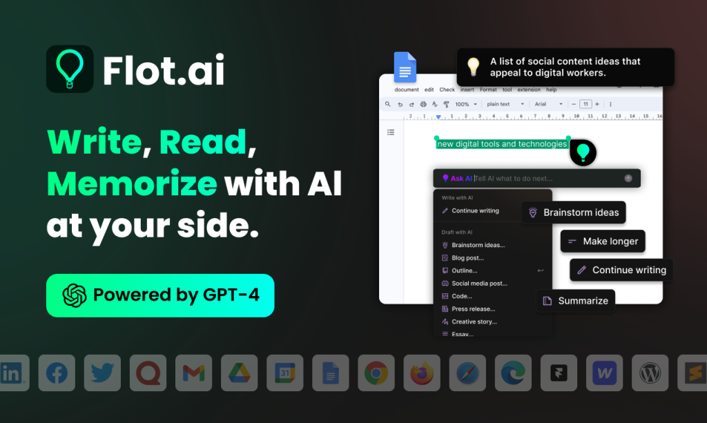 Flot AI website screenshot