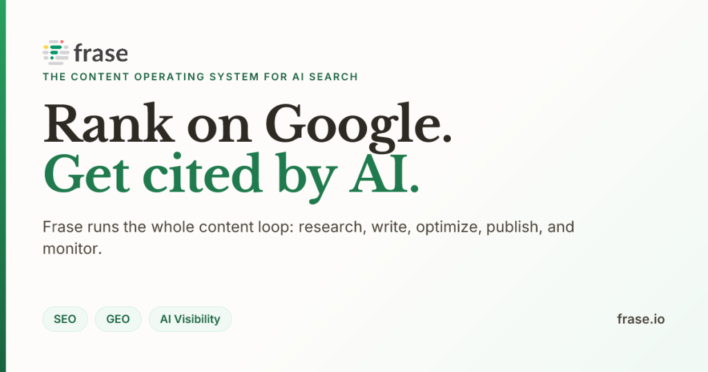 Frase website screenshot