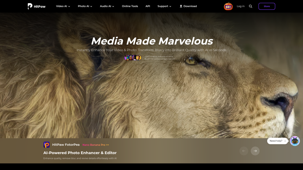 HitPaw website screenshot