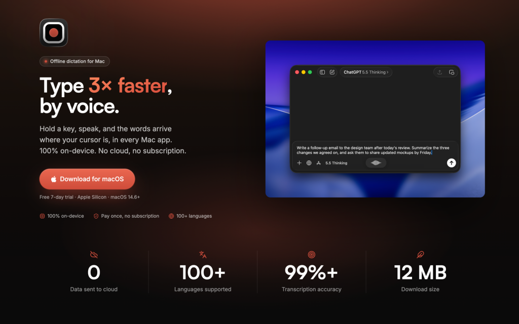 HoldSpeak website screenshot