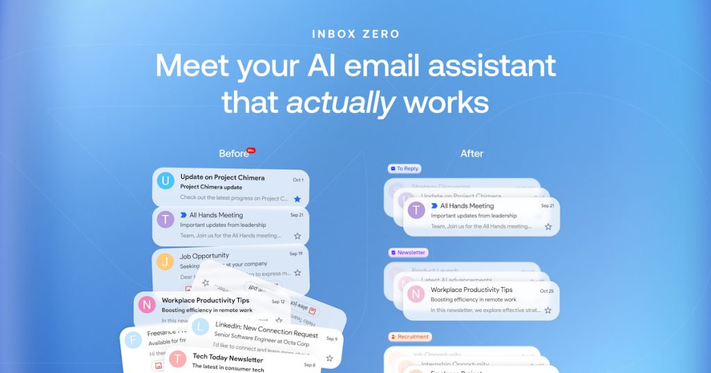 Inbox Zero website screenshot