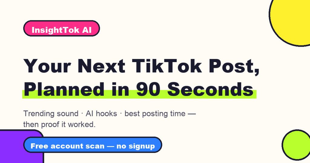 InsightTok AI website screenshot