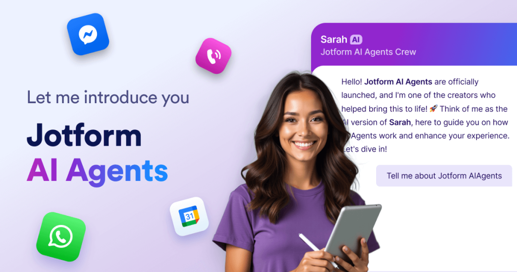 Jotform AI Agents website screenshot