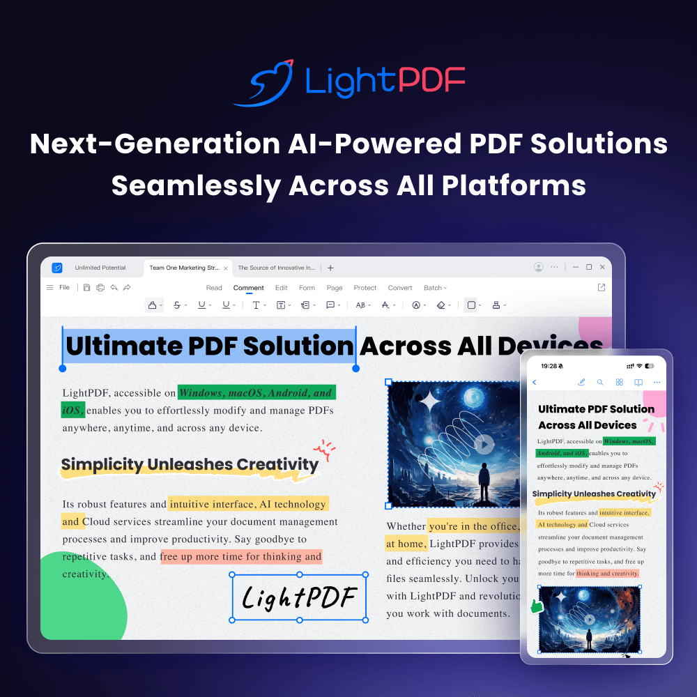 LightPDF website screenshot
