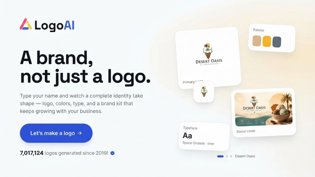 LogoAI website screenshot