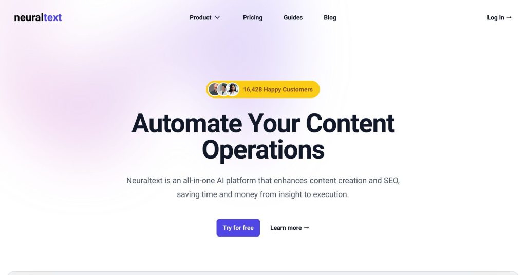 NeuralText website screenshot