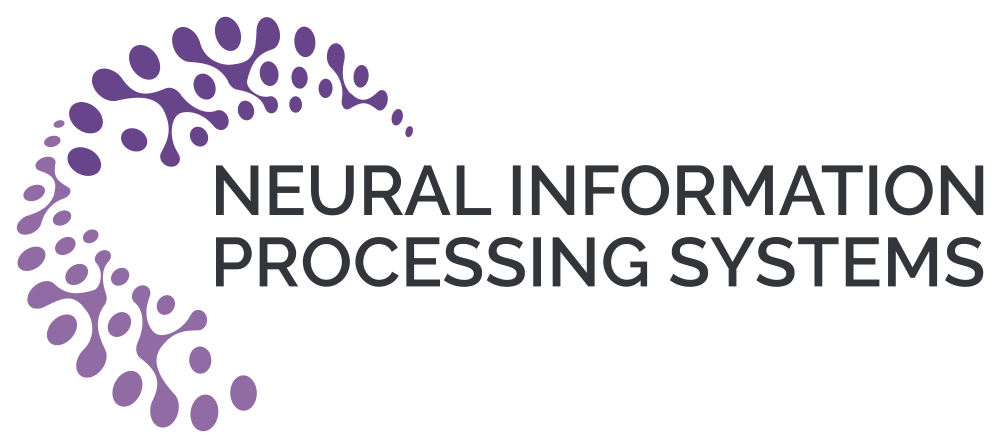 Official Neural Information Processing Systems logo in purple and dark lettering