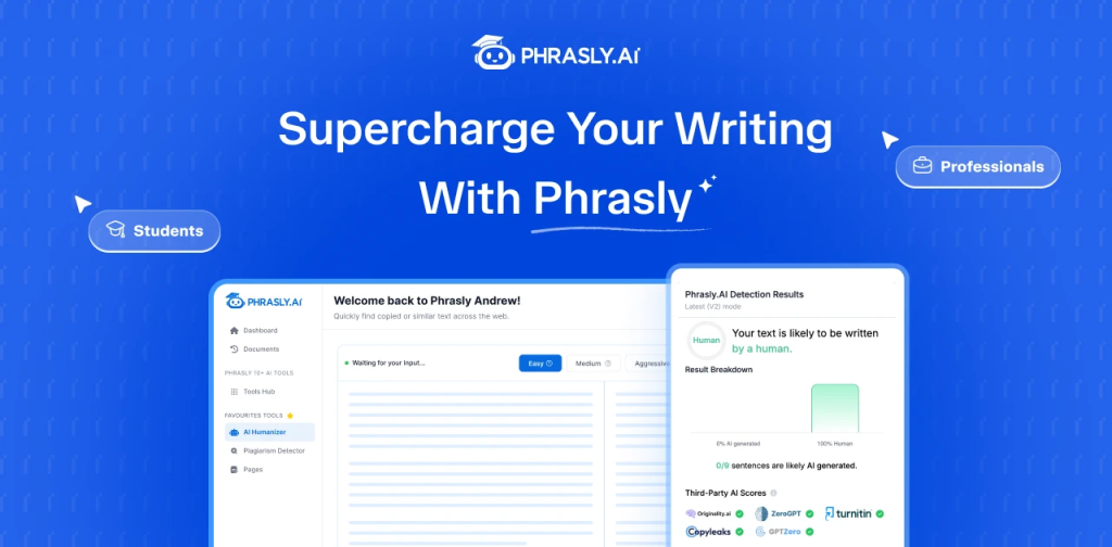 Phrasly website screenshot