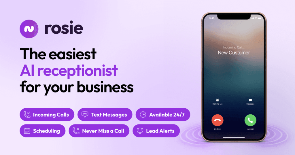 Rosie AI website screenshot