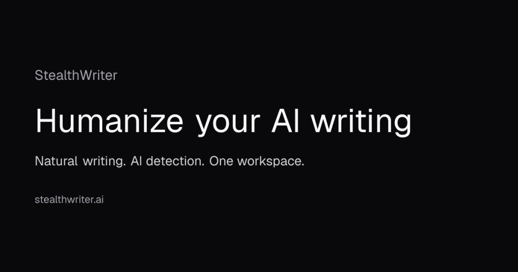 StealthWriter website screenshot
